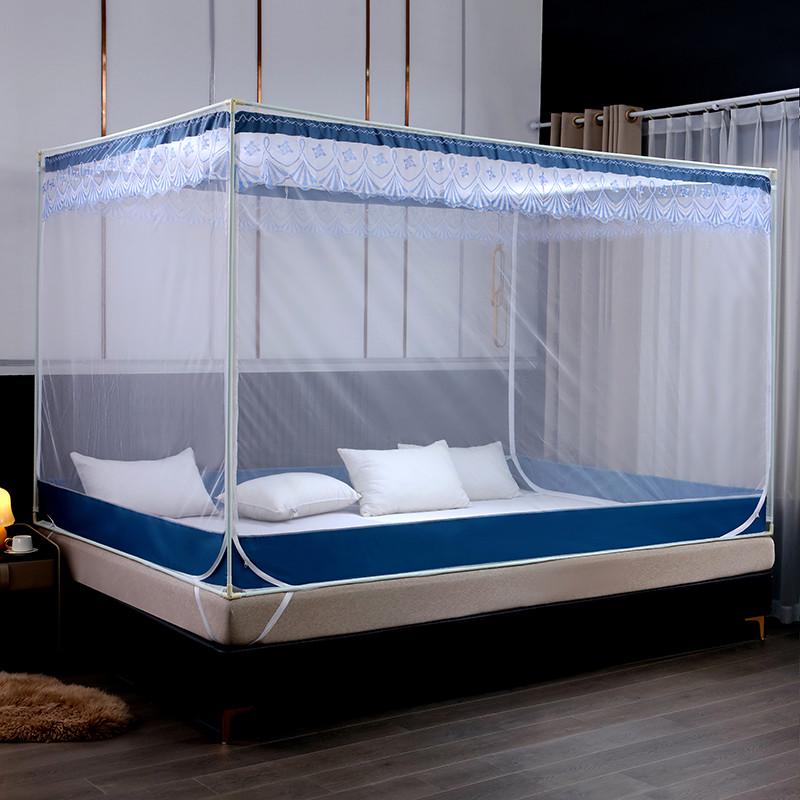y^可订外穿杆u门t门全底拉链防摔蚊帐炕榻榻米可可订子母拼接床超