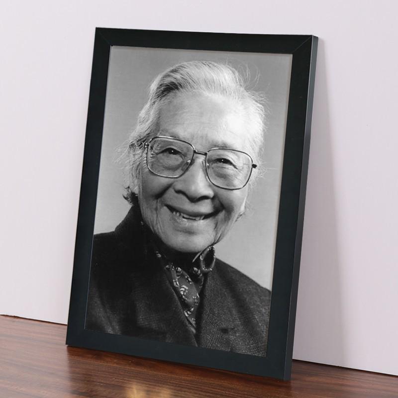 w1tr黑色遗像制作老人遗照相框实木a4a312寸摆台灵堂照片冲洗