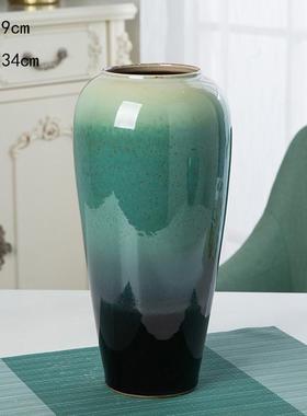 景德镇中式花瓶花盆复古水培陶罐装饰干花客厅插花摆件桌面陶瓷