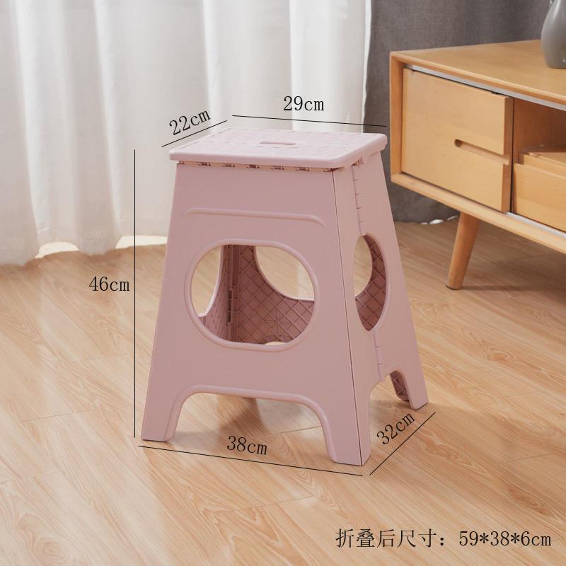 加厚折叠凳塑料便携式户外成人马扎省空间家用餐椅凳子简易小新款