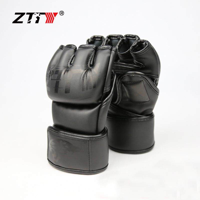 ZTTY厂家直销MMA散打格斗手套UFC系列露半指款搏击拳套