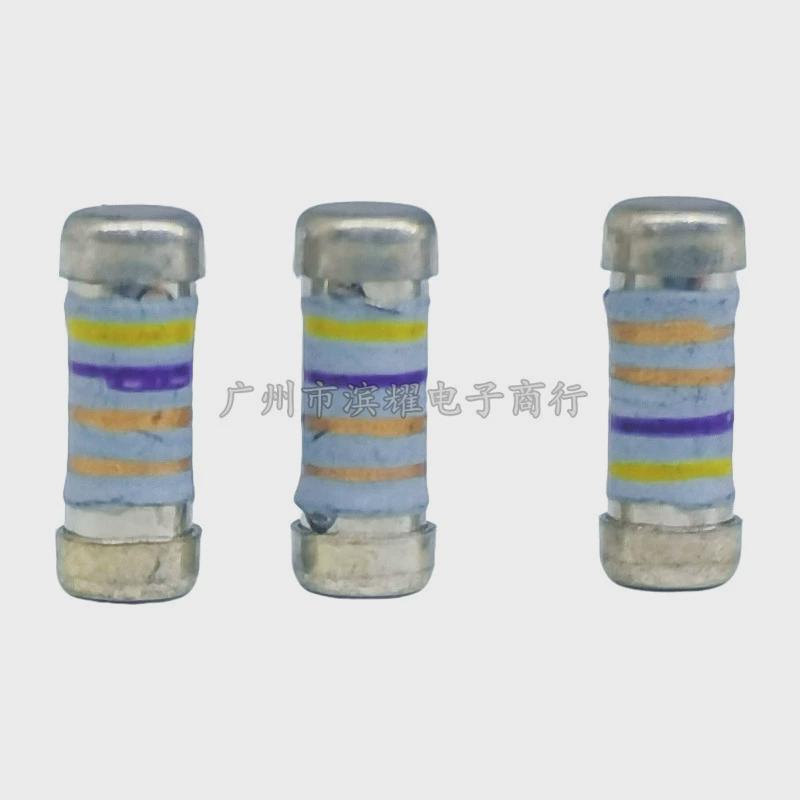 贴片晶绕线电阻04102w56r68r100r200r5%保险圆无引线