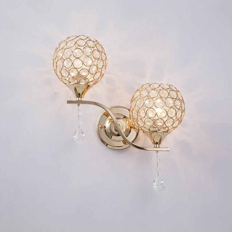 现代简约壁灯客厅，、走廊、过道、卧室，高档手工led水晶壁灯