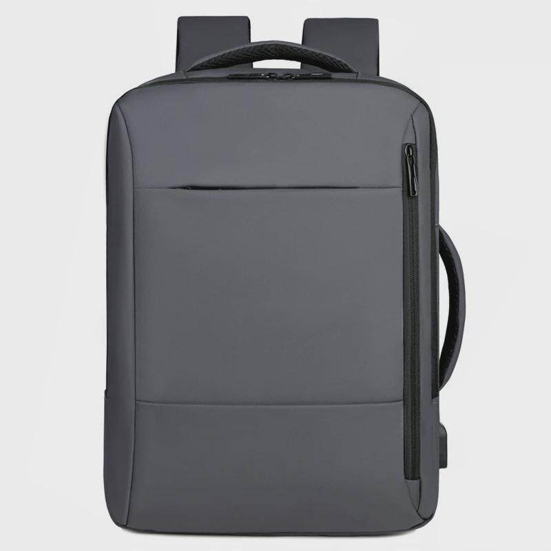 新款高端笔记本电脑包通勤男士双肩包多功能商务纯色简约男双肩包