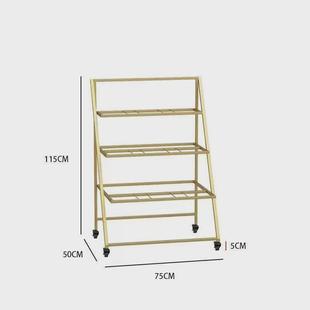 室外摆摊可折叠可移动阶梯多层花店花架高档架子花店花桶展示架