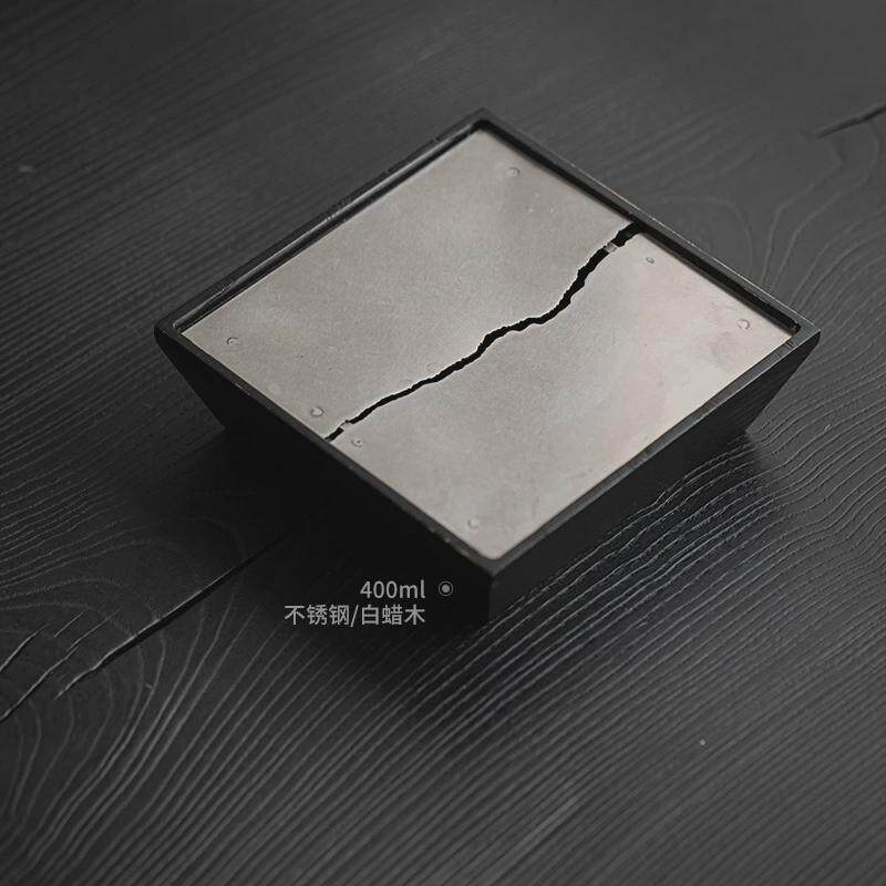 白蜡木实木水茶洗家用复古侘寂风茶渣缸废水桶建水盂功夫茶具配件