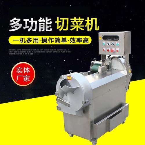 商用全自动大型不锈钢切菜机餐饮食堂多功能型果蔬切片切丝切菜机