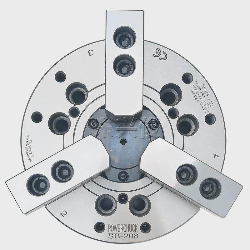 液压卡盘三爪中空6寸8寸10寸12寸液压站油缸车床高精中实油压夹头,标准件/零部件/工业耗材,卡盘,淘宝优惠券,粉丝福利购,淘宝优惠卷