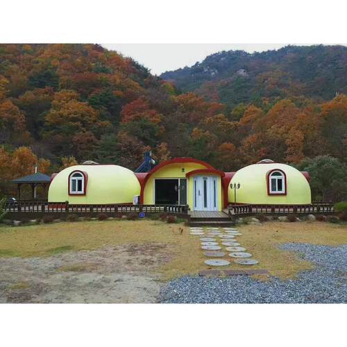 烯石墨穹顶屋圆顶房蘑菇房馒头房蛋居圆顶屋球形房蒙古包民宿