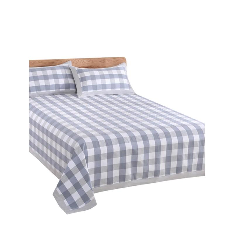 热销山东特厚夏季纯棉老粗布凉席床单单件三件套100亚麻棉麻床单