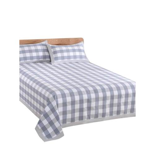 热销山东特厚夏季纯棉老粗布凉席床单单件三件套100亚麻棉麻床单