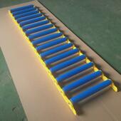 杭州可卷式 滚筒输送机树脂滚筒非标地辊蓝色无动力线辊筒传送线