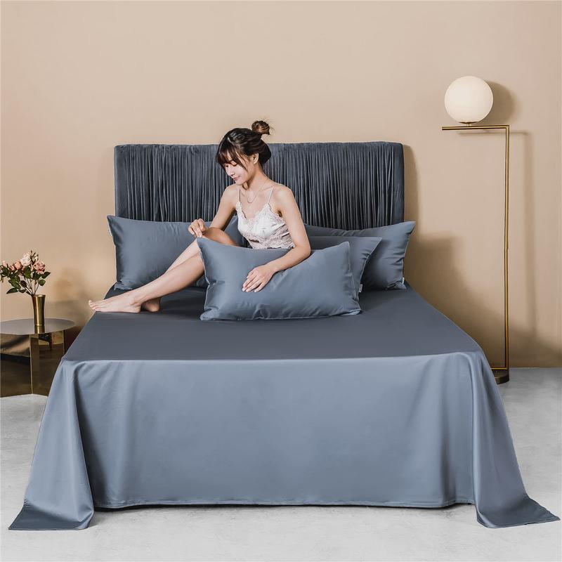 百搭60支长绒棉纯色自由搭配单品床笠床单被套枕套23色新