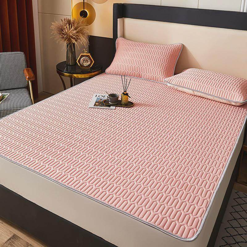 冰丝乳胶凉席三件套床席款夏天空调席可水洗单人学生宿舍软席家用