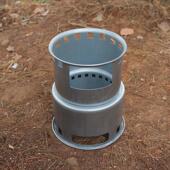 现货批发户外野炊炉具露营炉灶分体式 木碳柴火炉碳炉便携式