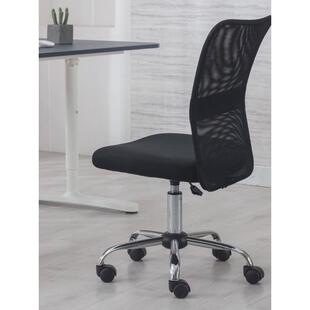 网布电脑椅升降旋转久坐工作无扶手家用书房小型简约靠背办公椅子