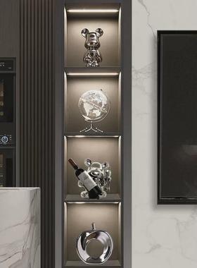 轻奢高档家居客厅酒柜摆件创意软装套装搭配电视餐边柜工艺品摆设