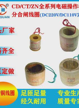 CD10CD17CT14CT19CT8ZN电磁操作机构断路器分合闸线圈DC220V全铜