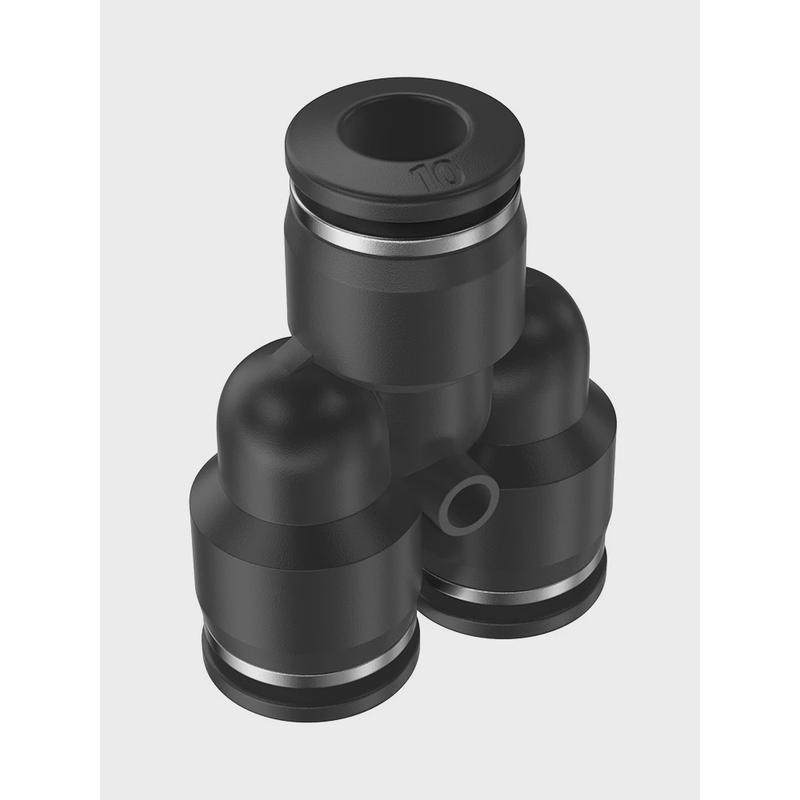 TPM朝日气动三通Y型气管快速接头PY6/8/10/12/16变径PWY-8/50只装