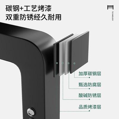 不锈钢鞋架小窄门口可坐家用多层简易新款鞋柜碳钢金属换鞋凳宜思