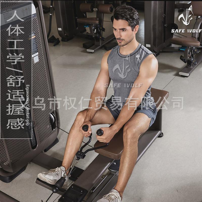 齿轮划船训练器手柄综合健身器材配件手柄三角肌训练器负重把手