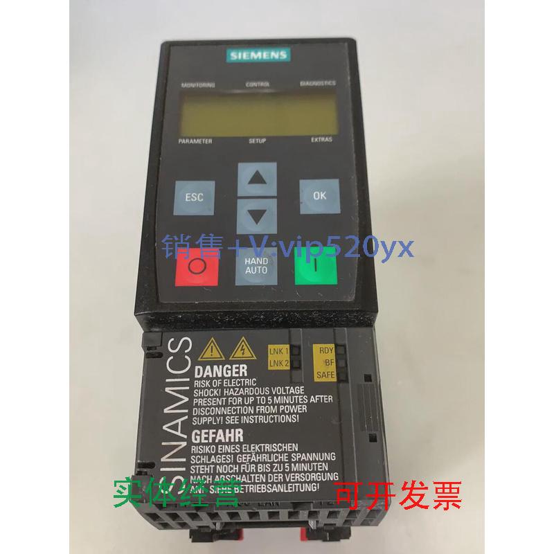 现货供应西门子6SL3210-1KE15-8UF2G120CPN2.2KW变频器