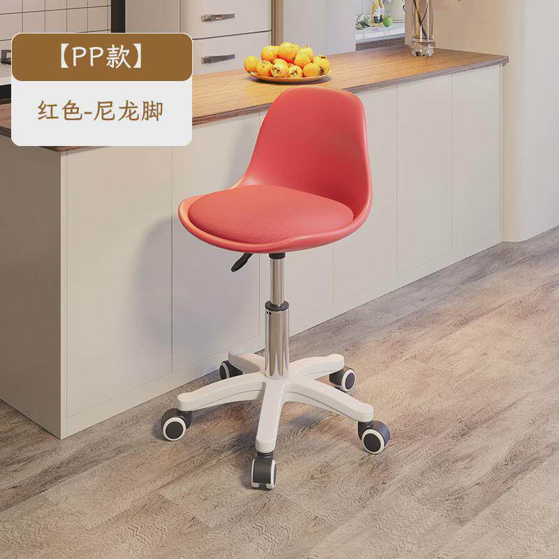 加厚塑料凳子商用高脚凳亚克力透明椅j^旋转家用高凳升降吧台椅子