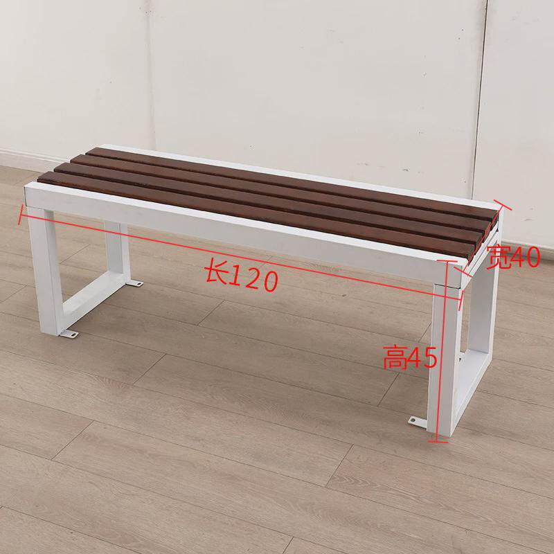 公园椅长条凳实木户外广场景区休闲椅不锈钢排椅商场条凳铁艺休息