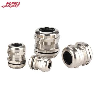 温州直卖M型金属电缆接头M12格兰头黄铜防水接头IP68