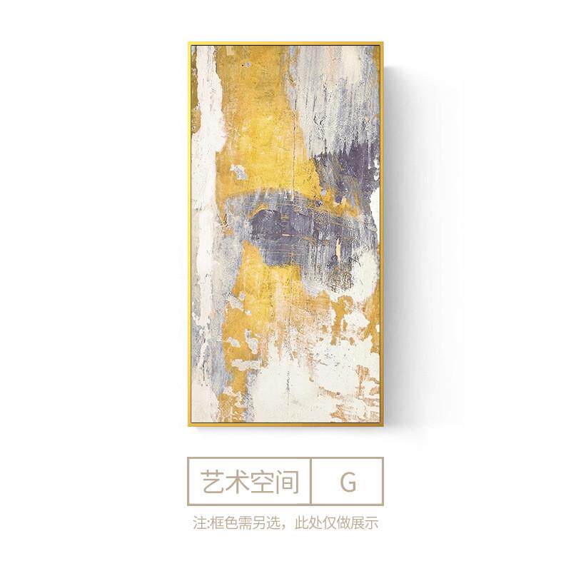 现代抽象画玄关竖幅色块艺术画装饰画挂画酒店大幅巨幅公司办公室