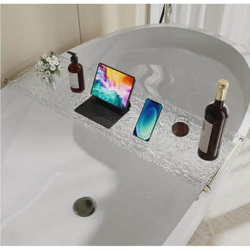 浴室浴缸支架泡澡洗澡间浴盆亚克力收纳架子网红透明置物架卫生间