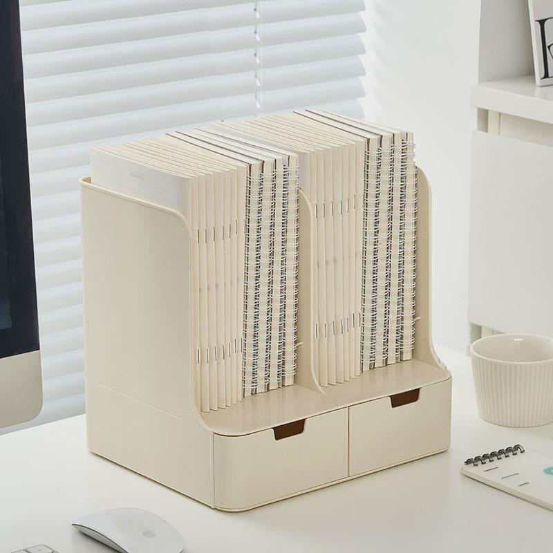 桌面收纳盒抽屉式美术生儿童文具整理盒马克笔画笔斜插笔筒置物架