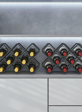 t5lp红酒架摆件置物架红酒杯架子家用葡萄酒架客厅酒柜放酒瓶轻奢