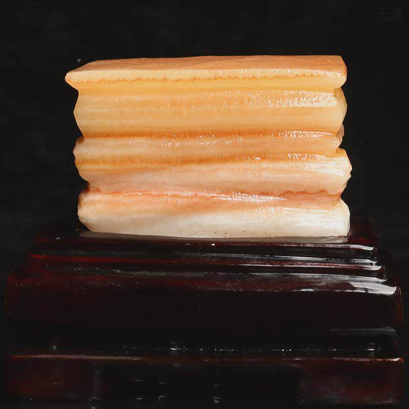 猪肉石材五花肉然红烧肉石雕柳州石天奇石摆件14*12*7cm1783g