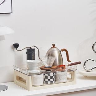 家用桌面收纳架杯子客厅茶水间塑料置物架网红办公室文件收纳架