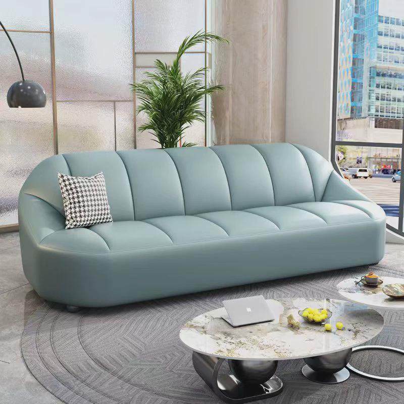 现代简约休闲网红小户型直排沙发家用客厅公寓出租房休息洽谈接待,住宅家具,皮艺沙发,淘宝优惠券,粉丝福利购,淘宝优惠卷