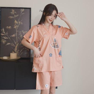 纯棉汗蒸服套装男女情侣桑拿浴服按摩时尚大码足疗服美容家居新款