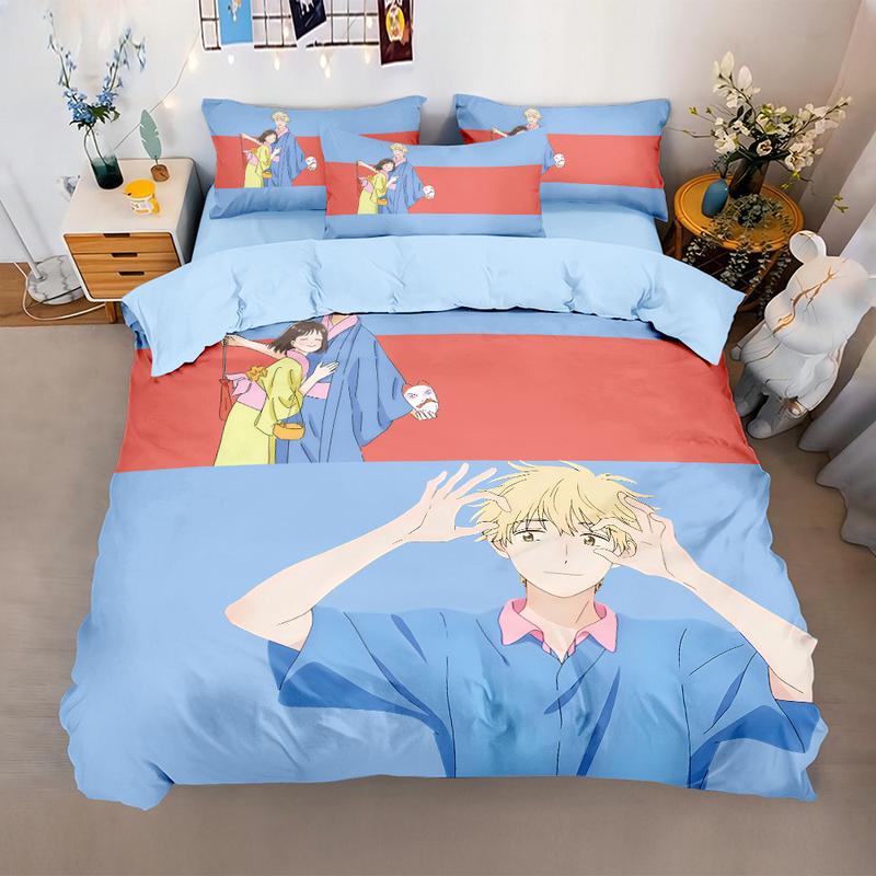 悦动任意尺寸磨毛水洗棉四件套3d数码印花床上用品青春图片可定制