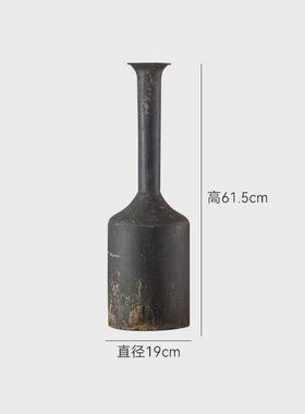 美式民宿做旧铁艺花瓶摆件影楼拍摄摆拍装饰道具复古客厅插花瓶