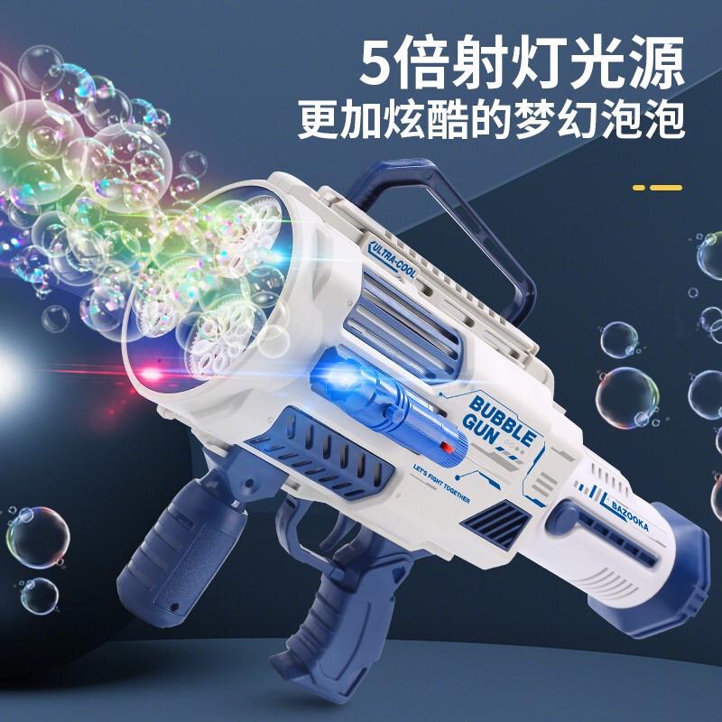 2024新款泡泡机儿童手持加特林吹泡泡枪全电动男女孩玩具