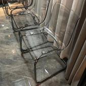 现代简约靠背明托亚斯椅子设计师亚克力家用餐椅网红创意透餐桌椅