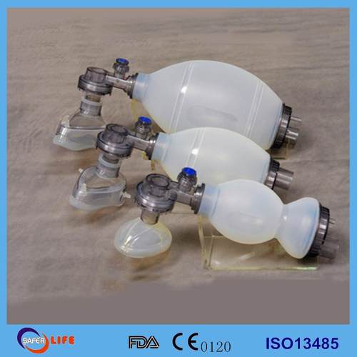 硅胶接氧气袋瓶人工呼吸复苏球囊简易空气呼吸器救护车复苏气囊