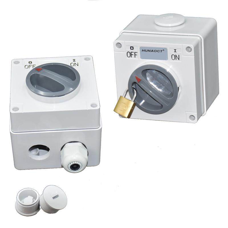 澳ip66厂家直销标户外防水开关56sw320三相工业方形旋转开关3p20a