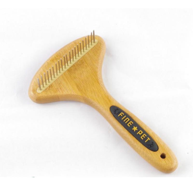 猫狗诺彼针梳排梳耙梳宠物梳毛梳子菲毛刷圆润直针竹子手柄开小结