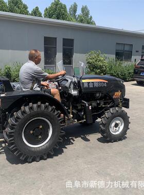 黑金刚804大棚王小钢炮拖拉机四缸四驱山区旱地旋耕犁地低矮型
