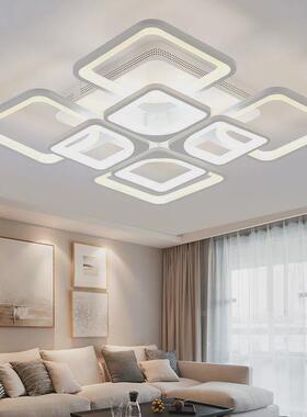 8长方形客厅灯具LED吸顶灯无极调光天空之城房间灯卧室AI语音灯饰