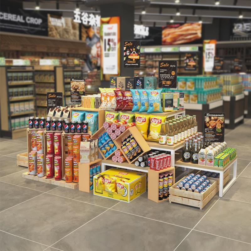 佳晨信摩登架促销展示架超市便利店货架特价流水台陈列组合展架凳