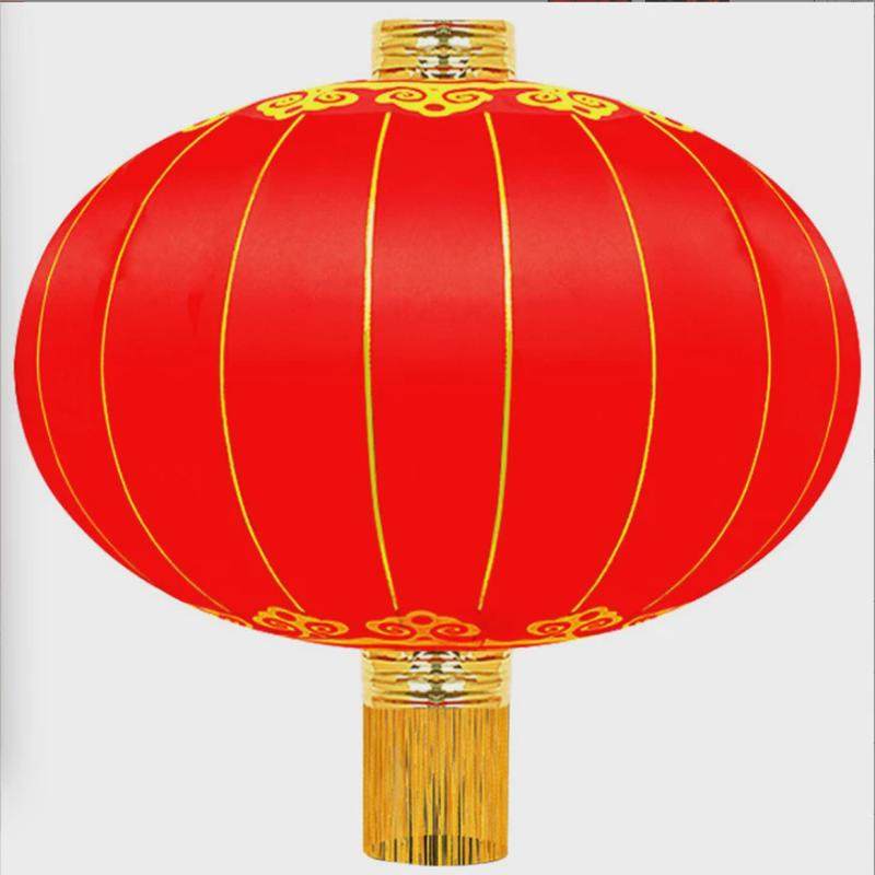 欢度春节灯笼大门口植绒布大型大号户外防水防晒新年灯笼大红佳节