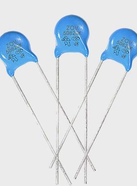 压敏电阻器5d820k5mm防雷击突浪涌抑波吸收器电阻器05d820k