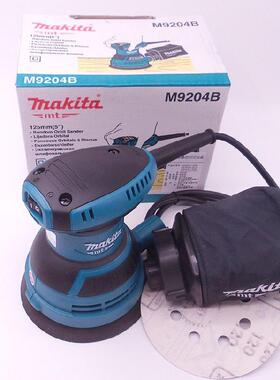 Makita牧田M9204B木材家具带吸尘打磨机木工砂光机盘式砂纸机日本